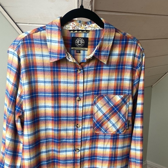 Organic Cotton Levitate Flannel Women’s Large Plaid - Picture 4 of 13